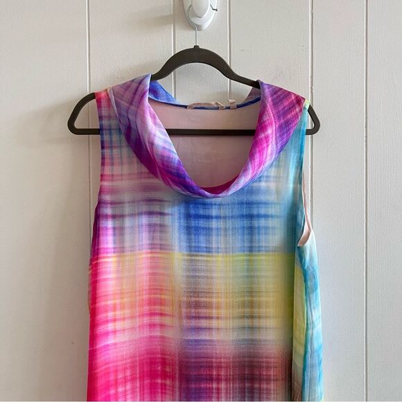 Soft Surroundings Carnevale Multi Plaid Maxi Dress - Picture 9 of 11